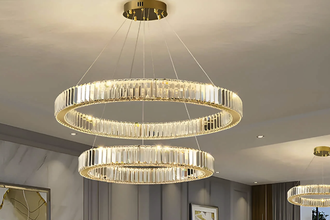 Elegant Crystal Chandelier for Luxurious Living Rooms